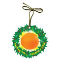 Orange Gift Shop Wreath Ornament w/ Mirrored Back (6 Sq. In.)